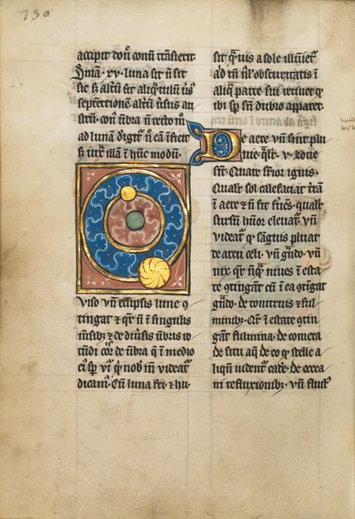 Diagramme montrant les orbites du Soleil et de la Lune - Unknown artist