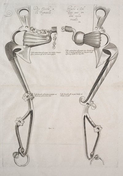 Schéma pour le mors de cheval - Unknown artist