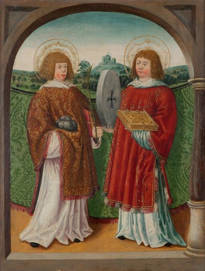 Les saints Étienne et Florian ( ) - Unknown artist