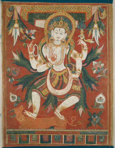 Bannière peinte double face (Paubha) avec le dieu Shiva - Unknown artist