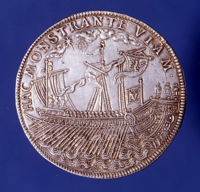 Ducat de Vincenzo Gonzaga (Vincent Gonzague) (1562 - 1612), duc de Mantoue représentant une galère. - Unknown artist