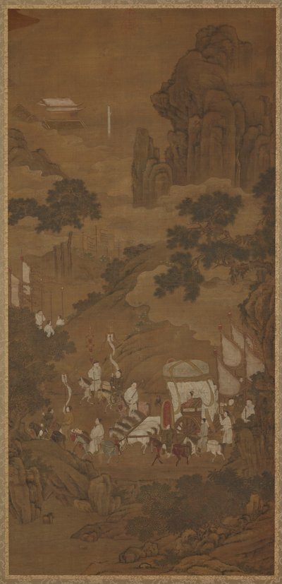 Le duc Wen de Jin récupérant son état - Unknown artist