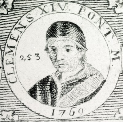 Gravure du pape Clément XIV (1705 - 1774) - Unknown artist