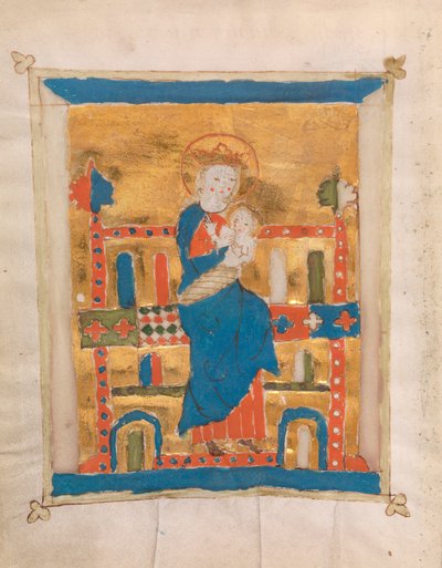 Vierge en majesté et enfant - Unknown artist