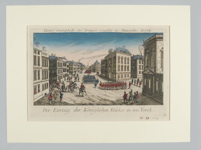 Entrée des troupes royales à New York - Unknown artist