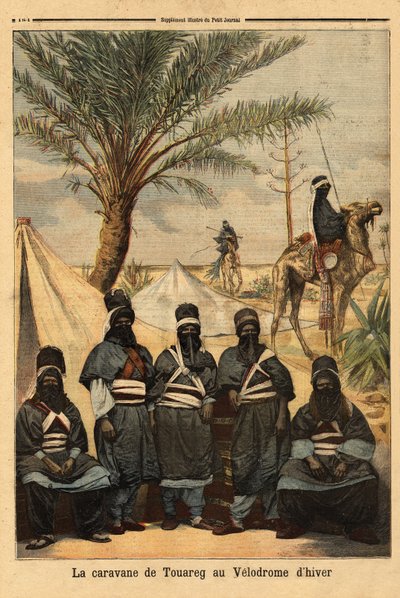 Exposition de la caravane des Touaregs au vélodrome d