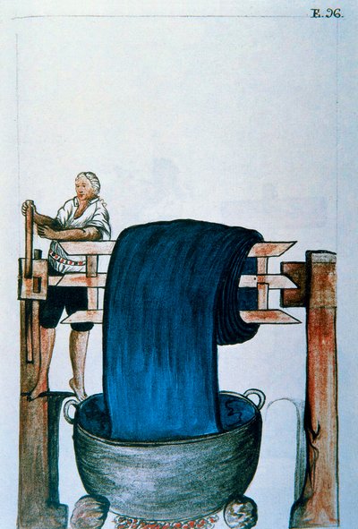 Teinture de tissu, du livre "Trujillo del Peru" ou "Codex Martínez Compañón", par Baltazar Martinez Compañón y Bujanda, évêque de Trujillo (1782-1785) - Unknown artist