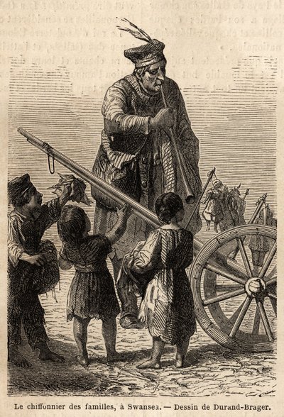 Famille de chiffonniers à Swansea - Unknown artist