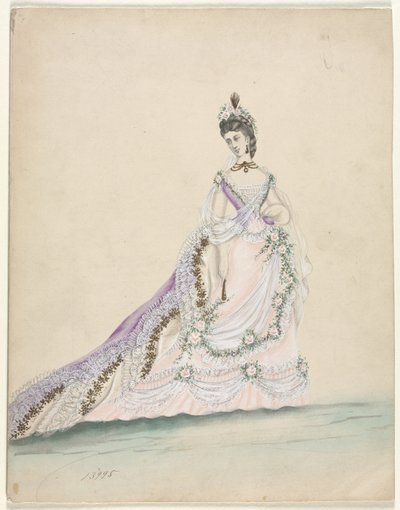 Étude de mode (conçue pour Worth) - Unknown artist