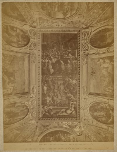 Florence - Palazzo Vecchio. Salle de Clément VII, couronnement de l