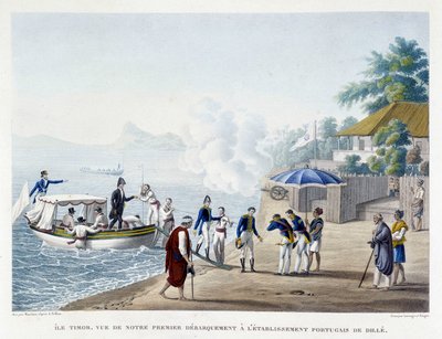 Premier débarquement des Français à l