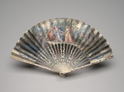 Éventail pliant avec sujet classique, vers 1750-60 - Unknown artist