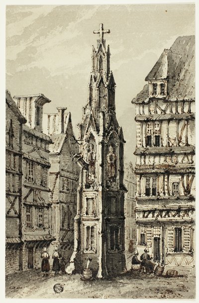 Tour de la Fontaine dans la vieille ville - Unknown artist