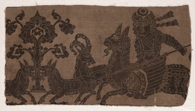 Fragment avec Chasseur Monté Piquant des Animaux - Unknown artist