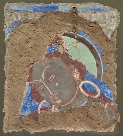 Fragment avec une tête de Bodhisattva - Unknown artist