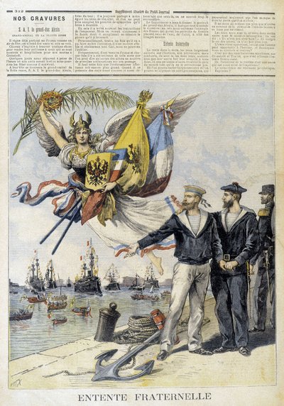 Entente fraternelle (image allégorique de l