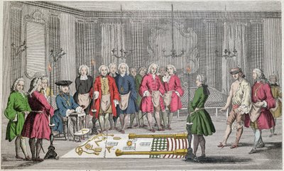 Franc-maçonnerie - Assemblée de francs-maçons pour l