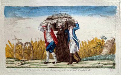 Révolution française : « Le temps présent exige que chacun supporte le grand fardeau » - Unknown artist