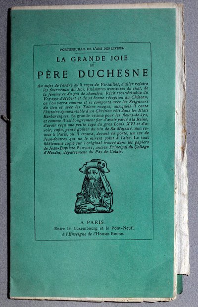 Révolution française : couverture de « La grande joie du Père Duchesne » vers 1790. Collection privée - Unknown artist