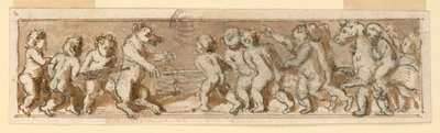 Frise avec enfants chassant - Unknown artist