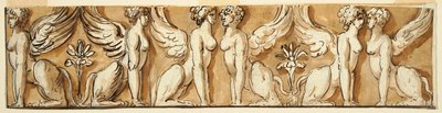 Frise avec sphinx - Unknown artist