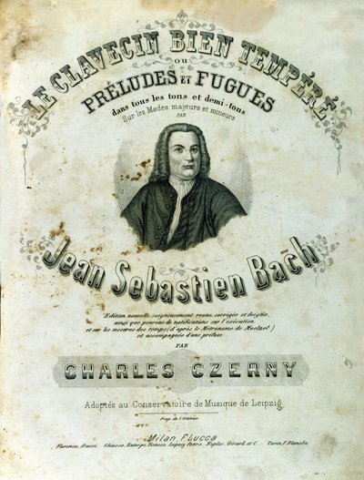 Frontispice des « Préludes et Fugues » de Jean Sébastien Bach - Unknown artist