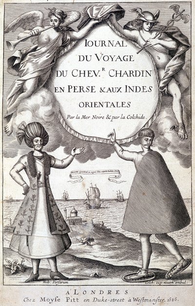 Frontispice de « Journal du Voyage du Chevalier Chardin, en Perse et aux Indes Orientales, par la Mer Noire et la Colchide » - Unknown artist