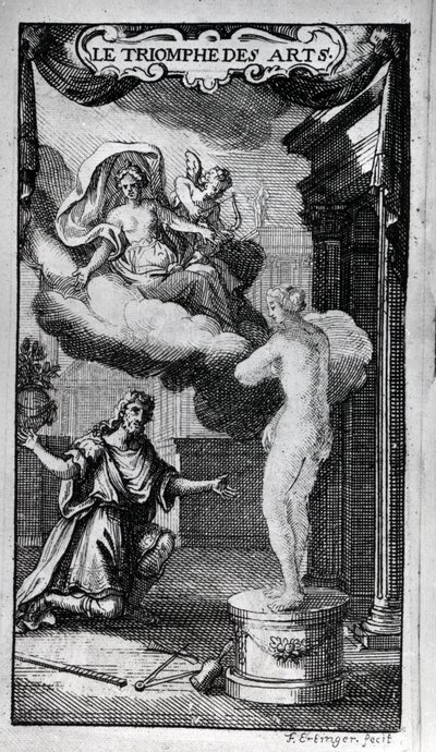 Frontispice de "Le Triomphe des Arts" Livret par Antoine Houdar de La Motte (1672-1731) Musique de Michel de la Barre. 1700. - Unknown artist