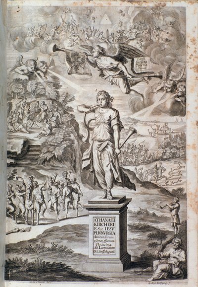 Frontispice de Phonurgia nova (1673) - Unknown artist