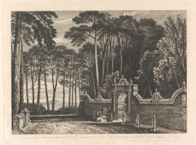 Porte du jardin de fleurs à Farnley - Unknown artist