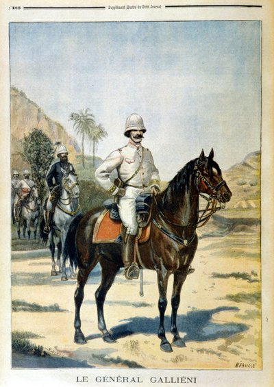 Général Galliéni à Madagascar - dans « Le Petit Journal » du 11/06/1899. - Unknown artist