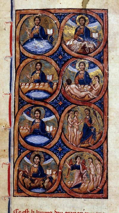 Genèse : représentation des différentes étapes de la création du monde (cosmogonie) - Unknown artist