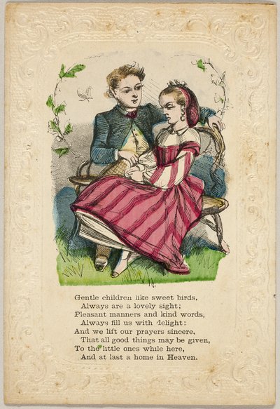Les enfants doux comme des oiseaux doux (valentin) - Unknown artist