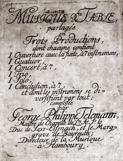 Georg Philipp Telemann. Compositeur allemand (Magdebourg) - Unknown artist