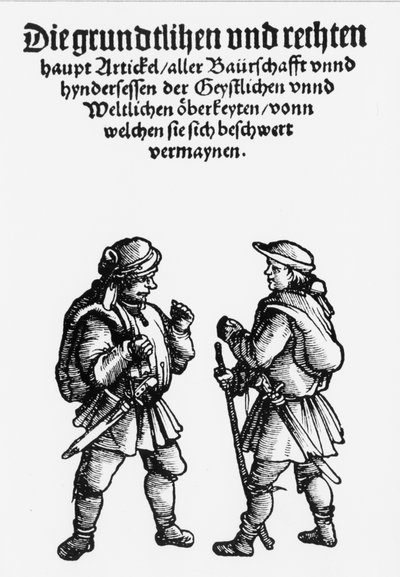 Armes des paysans allemands pendant la révolte du 16ème siècle - Unknown artist