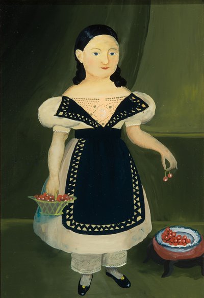 Fille avec des cerises - Unknown artist