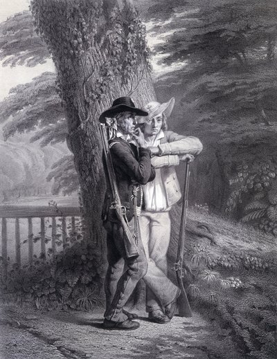 Dieu et le Roi : deux soldats vendéens en action - Unknown artist