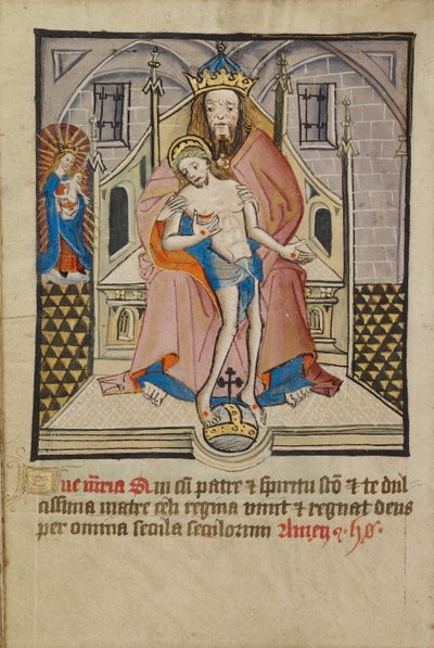 Dieu le Père et le Fils avec la Vierge - Unknown artist