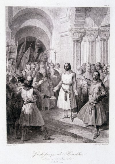 Godefroi de Bouillon élu roi de Jérusalem le 23 juillet - Unknown artist