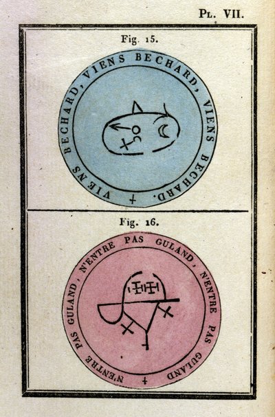 Grimoire du Pape Honorius utilisé pour invoquer des démons. Éd. de 1760. - Unknown artist