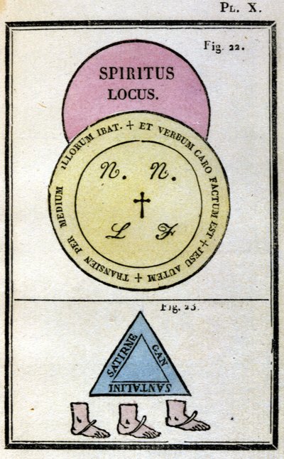 Grimoire du Pape Honorius utilisé pour invoquer des démons. Éd. de 1760 - Unknown artist