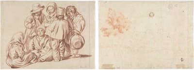 Groupe de six enfants (recto); Esquisse d