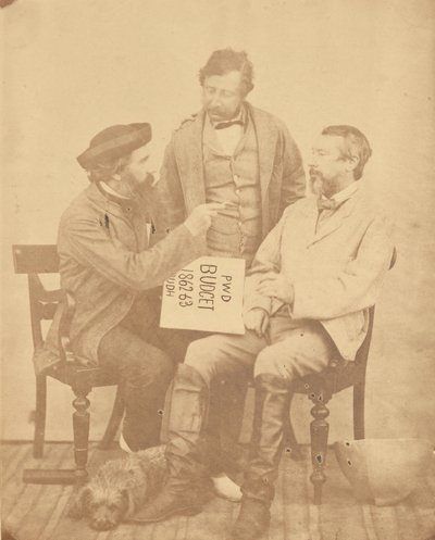 [Portrait de groupe de trois hommes, Inde] - Unknown artist