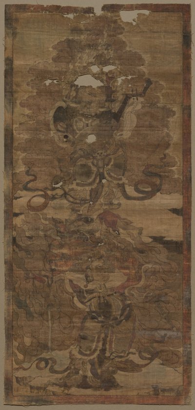 Rois gardiens : Dhrtarastra et Virupaksa - Unknown artist
