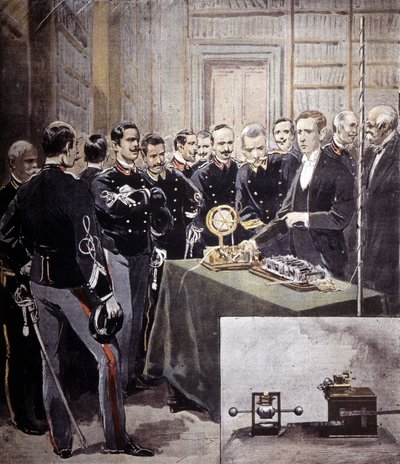 Guglielmo Marconi a présenté le télégraphe sans fil (TSF) lors d