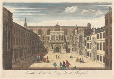 Guild Hall dans King Street, Cheapside - Unknown artist