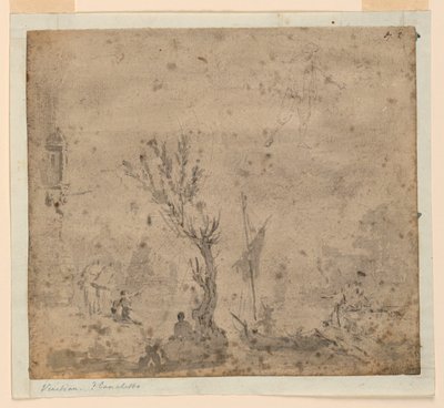 Scène de port - Unknown artist