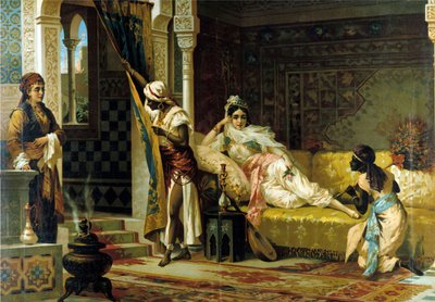 Harem. Chromolithographie du XIXe siècle - Unknown artist