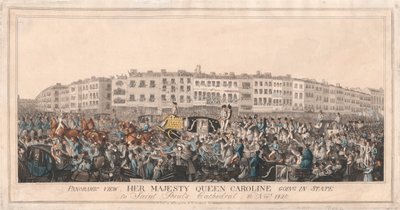 Sa Majesté la reine Caroline allant en grande pompe à la cathédrale Saint-Paul, 20 novembre 1820 - Unknown artist