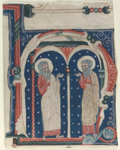 Initiale historiée (H) extraite d